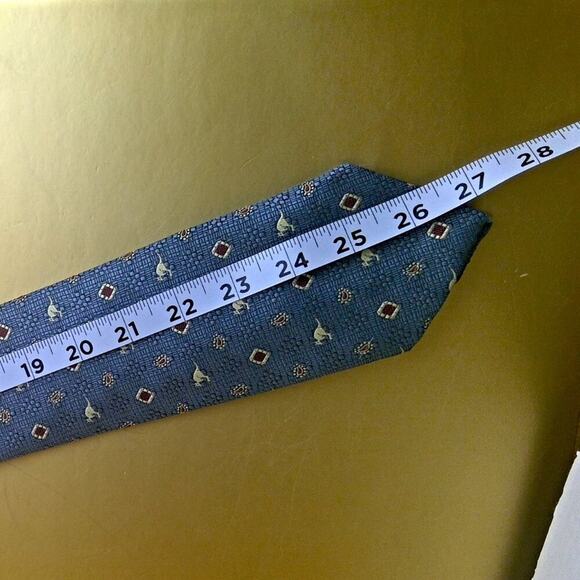 VTG Austico Necktie Blue Australian-Made Aboriginal Kangaroos Polyester - Picture 6 of 6